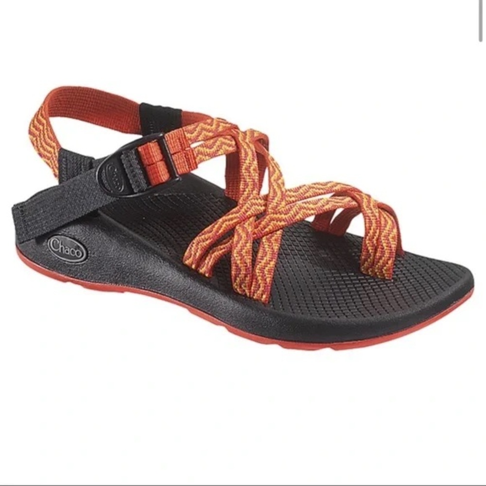 Chacos ZX/2 Yampa Sandals Size 8 Orange Wave Double Strap Toe Strap